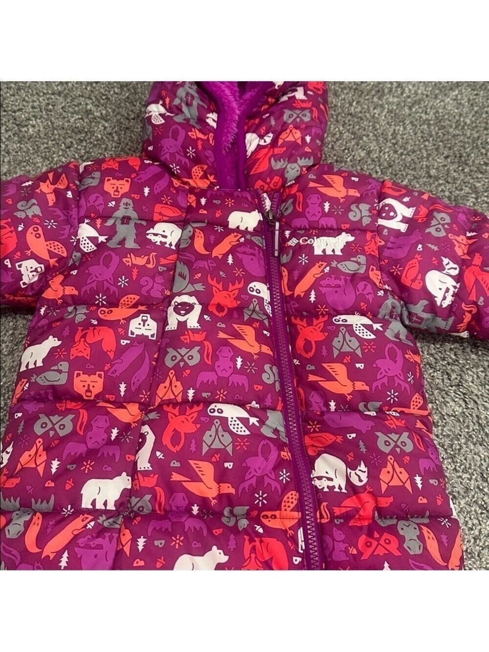 Columbia Vibrant Pink and Purple Infant Snowsuit - Picture 5 of 9